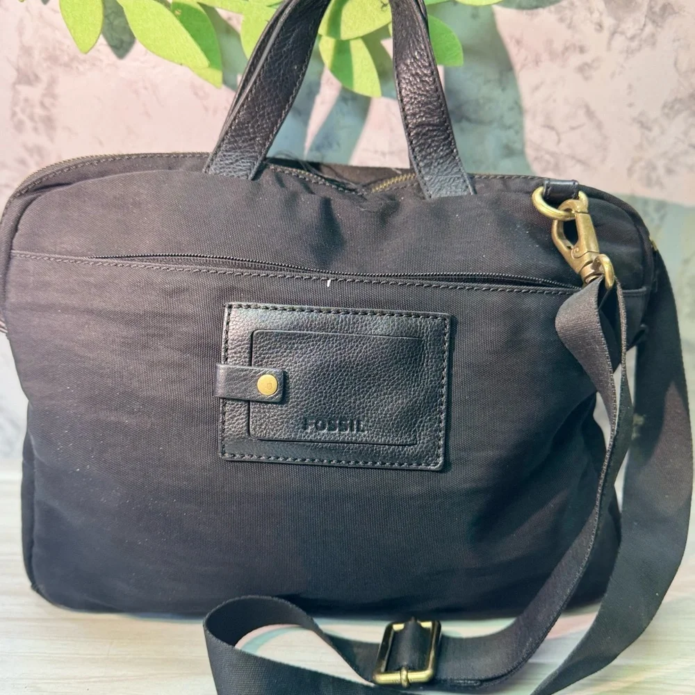 Fossil ATLAS schwarz MBG9173 Herren Umhängetasche Laptoptasche